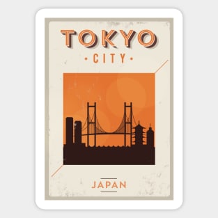 Tokyo Poster Design Sticker